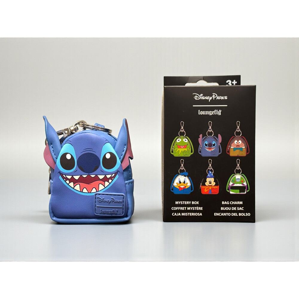 Loungefly Disney Stitch Mini Backpack Keychain – Disney Parks Exclusive NWT